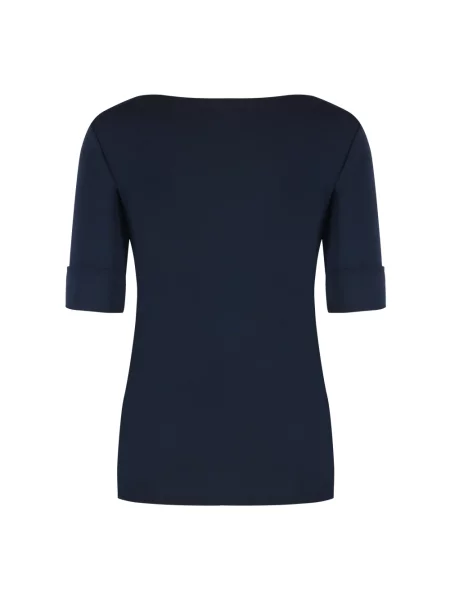 Bluzka z dekoltem w łódkę model ‘Judy’ Lauren Ralph Lauren granatowa