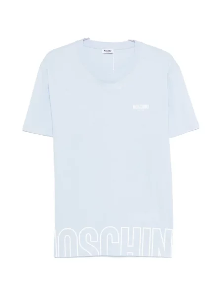 Tricou Moschino cu autograf albastru
