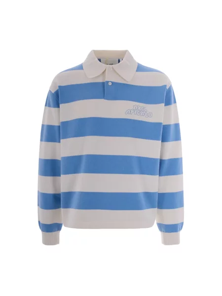 Axel Arigato sweter z dodatkiem wełny Rey Polo Sweater niebieska