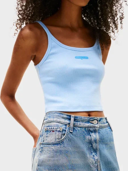 Джинсовая юбка Tommy Jeans синяя