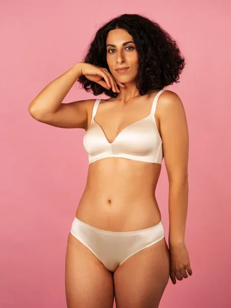 Труси brabrabra молочний поліамід/еластан