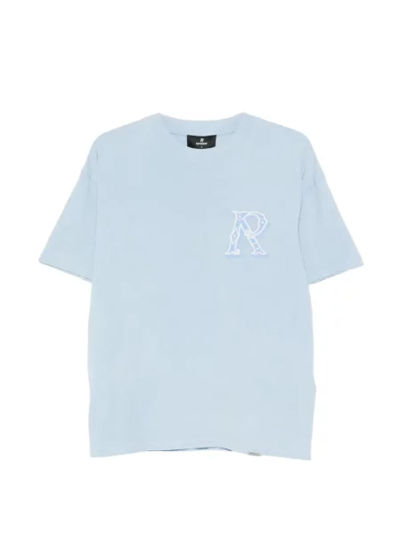 Tricou Represent cu broderie cowboy albastru