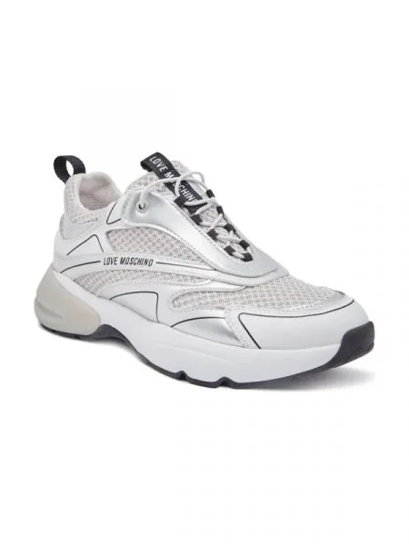 Love Moschino Sneakers tornacipő bőr hozzáadásával
