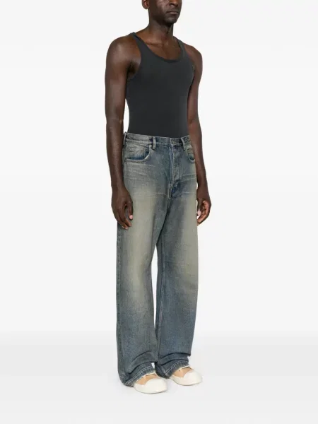 Szerokie jeansy Rick Owens Drkshdw niebieskie