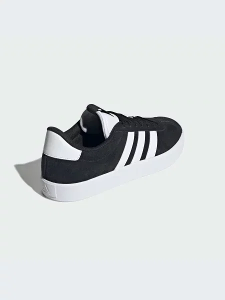 Кожаные кроссовки Adidas черные