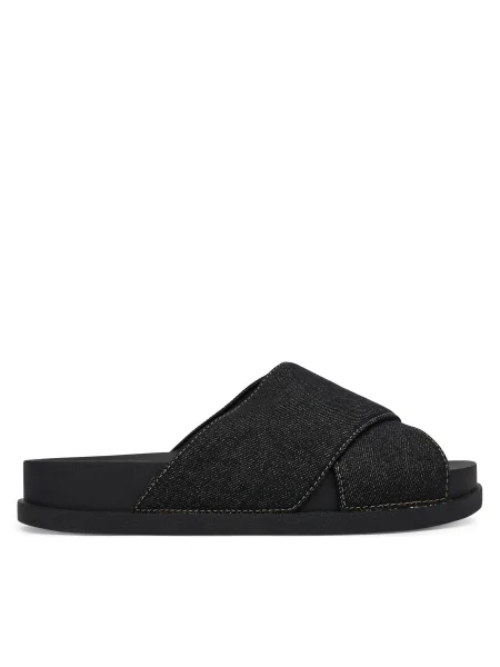 Tommy Jeans Šľapky Tjw Comfort Slides Washed Denim čierna