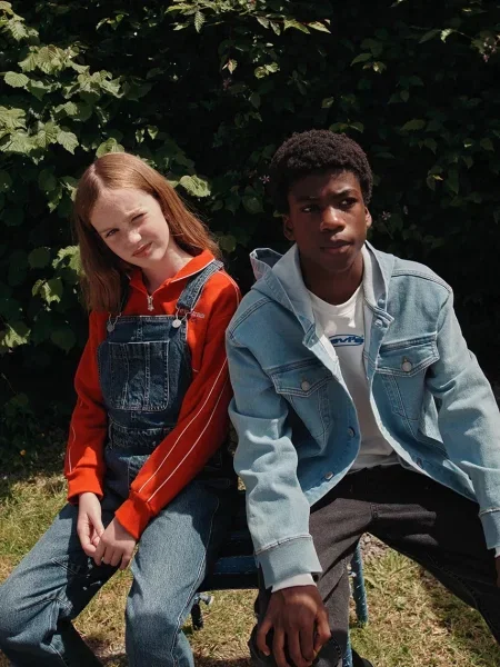 Levi's дънково яке за деца с INDIGO TRUCKER синьо