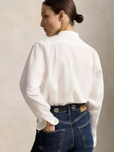 Polo Ralph Lauren cămașă de damă din alb