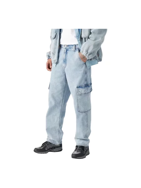 Levi's Jeansy Mężczyzna Denim Loose Straight Cargos niebieski