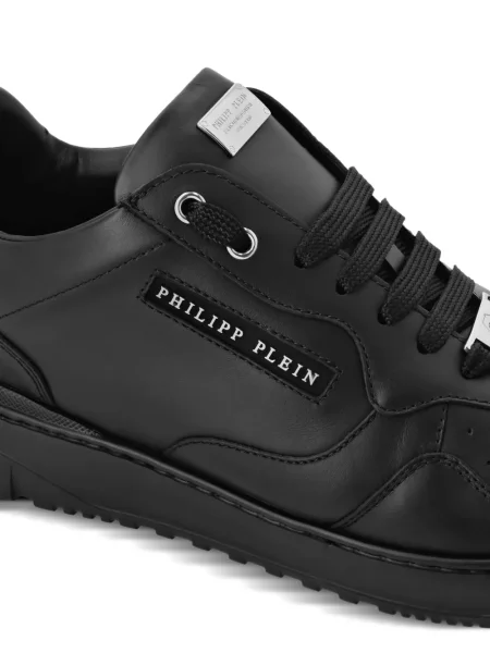 Sneakerși Philipp Plein din piele cu autograf negru