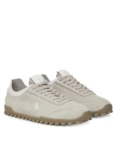 Calvin Klein Jeans Sneakersy Low Profile Runner Mg Sue béžová