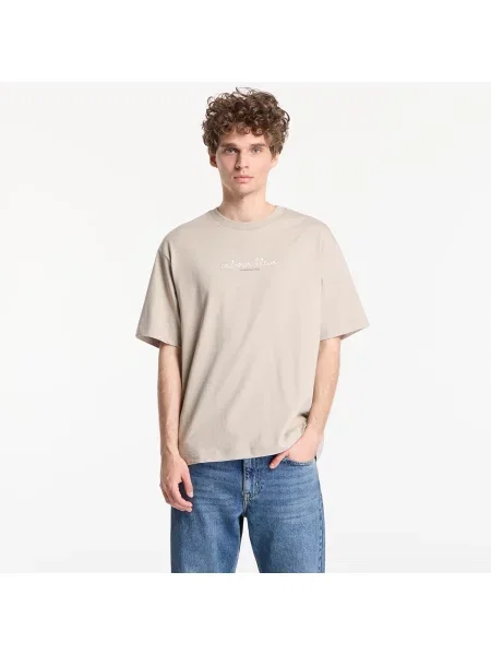 Tricou Calvin Klein Jeans Ss Ck Trvl Lines Graphic Tee Plaza Taupe L