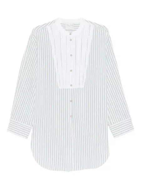 Koszula Forte Forte w paski niebieska