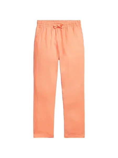 Spodnie dziecięce Polo Ralph Lauren pomarańczowe