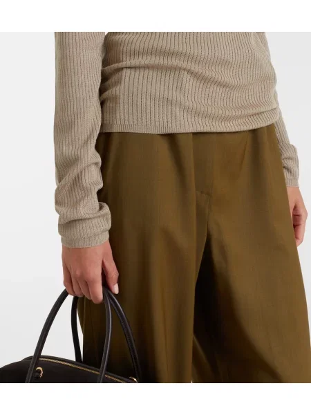 Top Max Mara de mătase bej