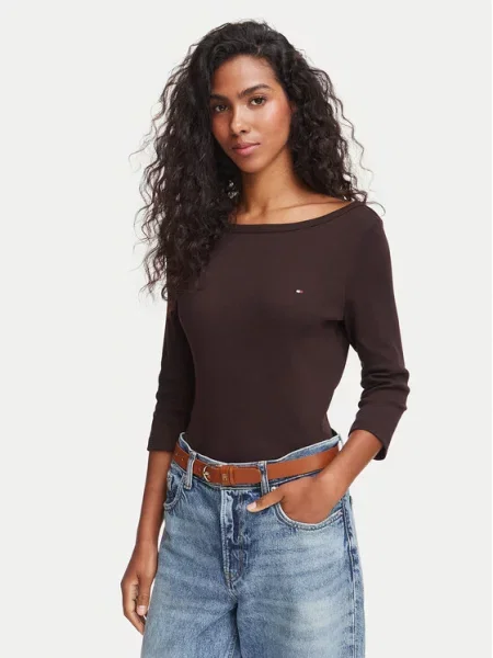Tommy Hilfiger Blúz Cody Sötétbarna