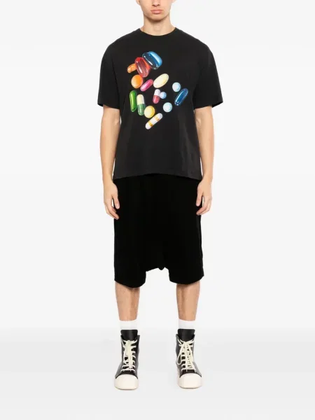 Grafic tricou Melt cu imagine negru