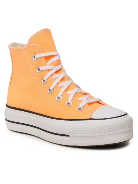 Modne superge Converse Ctas Lift Hi Peach Beam/Black/White bela