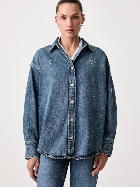 Levi's cămașă pentru femei cu JORDAN DENIM albastru