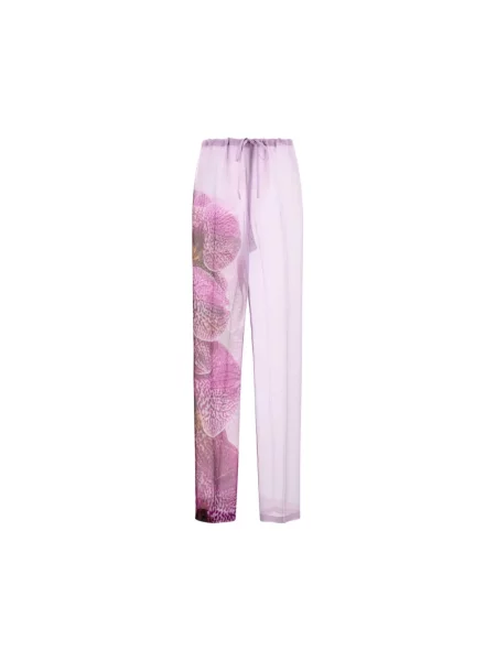 Spodnie Dries Van Noten fioletowe