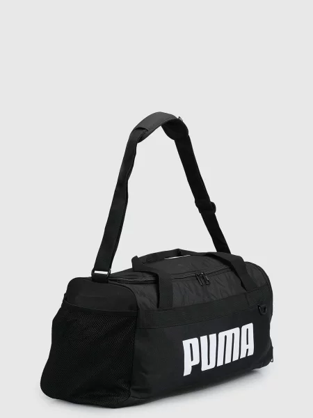 PUMA Športna torba Challenger S črna / bela siva