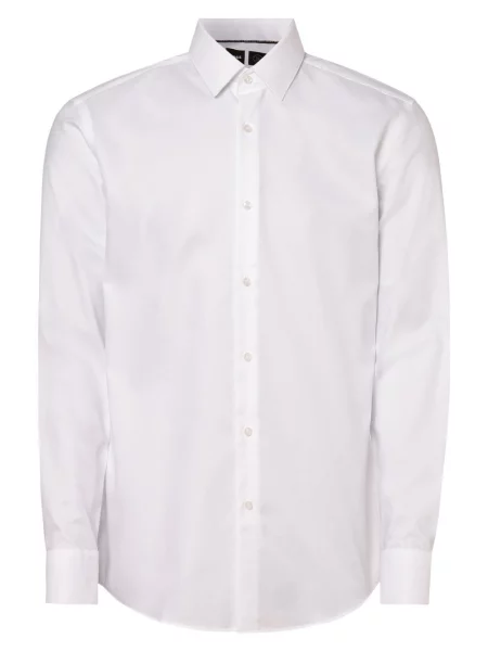 BOSS Koszula Mężczyźni Slim Fit kołnierzyk kent 40 biały