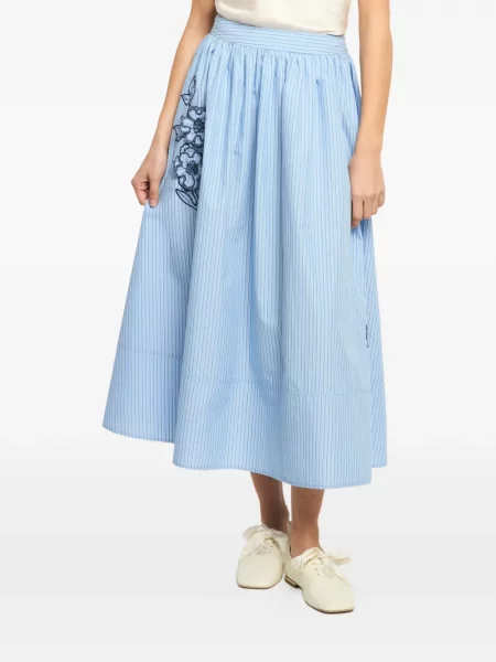 Fustă Cinq A Sept cu model floral albastru