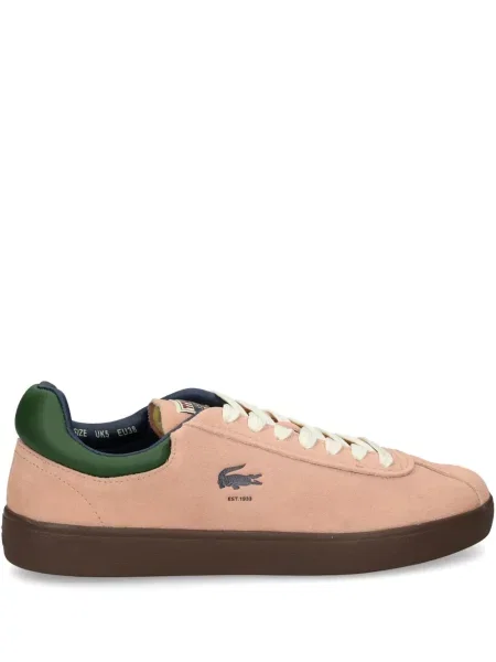 Sneakerși Lacoste din piele de căprioară roz