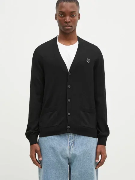 Vlněný svetr Maison Kitsuné Bold Fox Head Patch černá