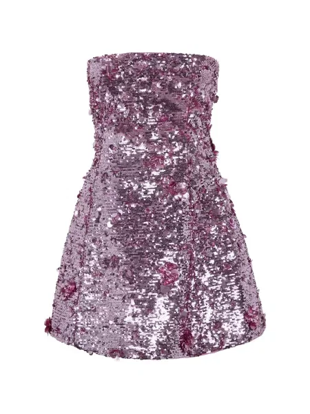 Rochie mini Simkhai cu paiete de costum roz