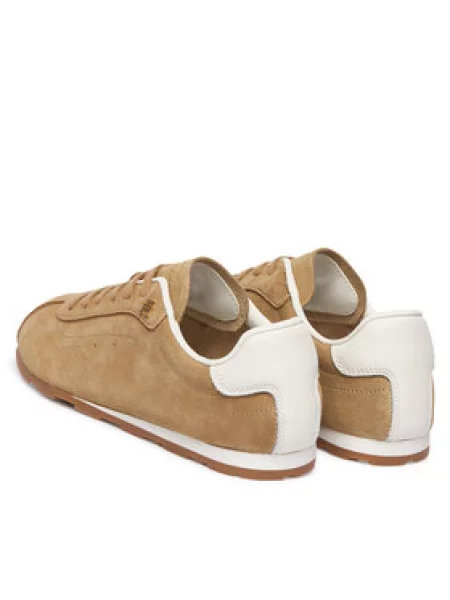 Tommy Hilfiger Laisvalaikio batai Th Bella Low Runner Suede smėlio