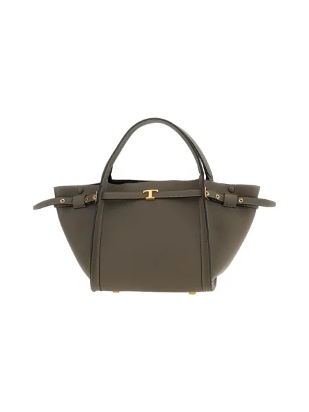 Shopperka Tod's skórzana brązowa