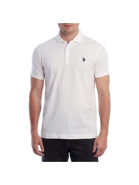 Tricou polo U.s. Polo Assn. alb