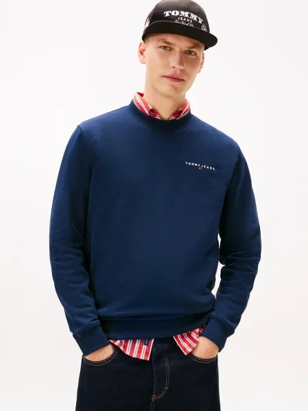 Tommy Jeans mikina pánska s bavlnou biela