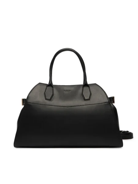 Guess geantă de piele LIZA negru