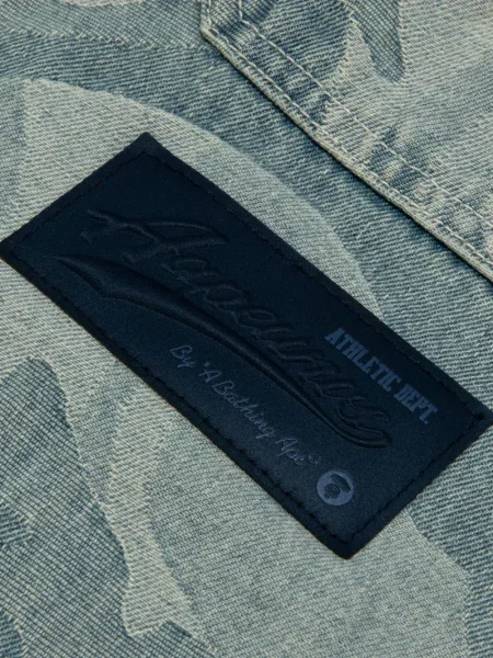 Cămașă Aape By A Bathing Ape cu model camuflaj albastru