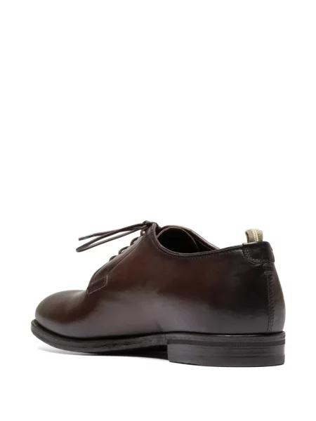 Pantofi derby Officine Creative din piele maro