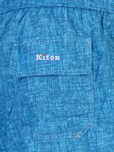Slip de baie Kiton cu imagine albastru
