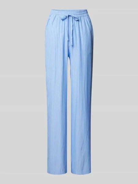 Spodnie materiałowe o rozkloszowanym kroju z elastycznym pasem model ‘Ella’ Sisters Point