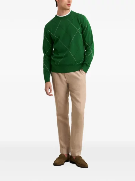 Pulover Pringle Of Scotland cu model argyle verde