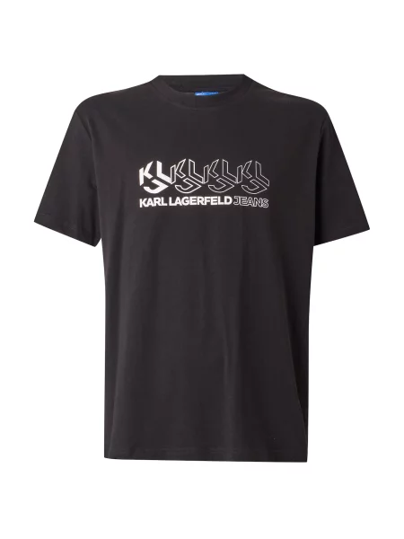 KARL LAGERFELD JEANS Tricou negru alb