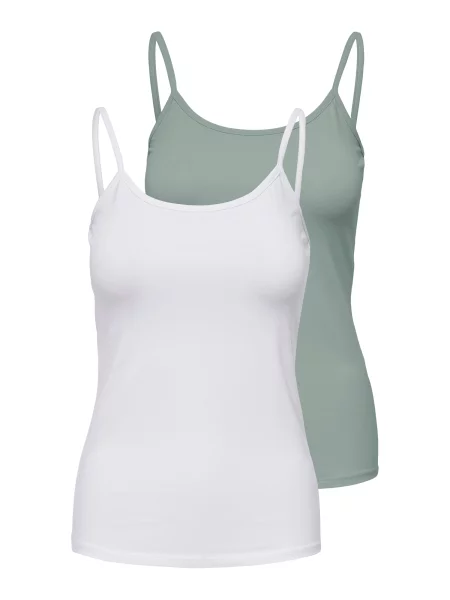ONLY Top ONLLOVE verde pastel alb
