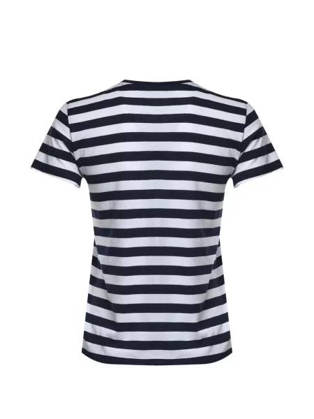 Ριγέ polo Polo Ralph Lauren με κέντημα μπλε