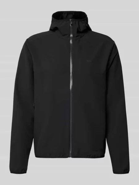 Kurtka treningowa o kroju regular fit z kapturem model LW_COMMUTERPRO' Boss Green czarna