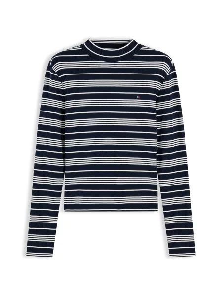 TOMMY HILFIGER Tricou bleumarin alb