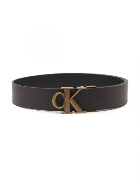 CALVIN KLEIN JEANS Cu două fețe cu adaos de piele maro