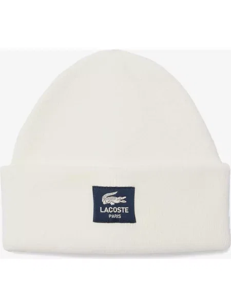 Czapka Lacoste Square Logo czysty biały