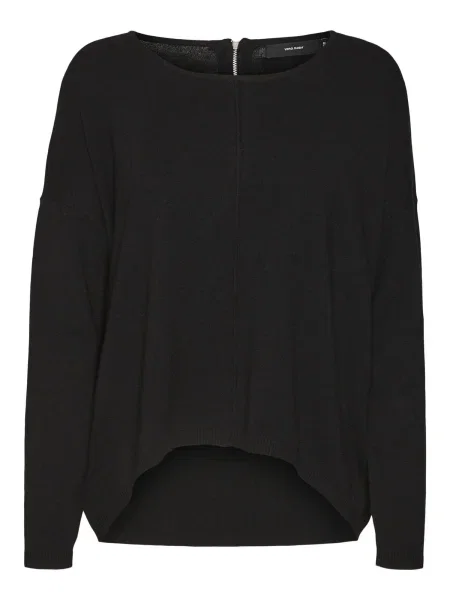 VERO MODA Pulover VMBREEZE' negru