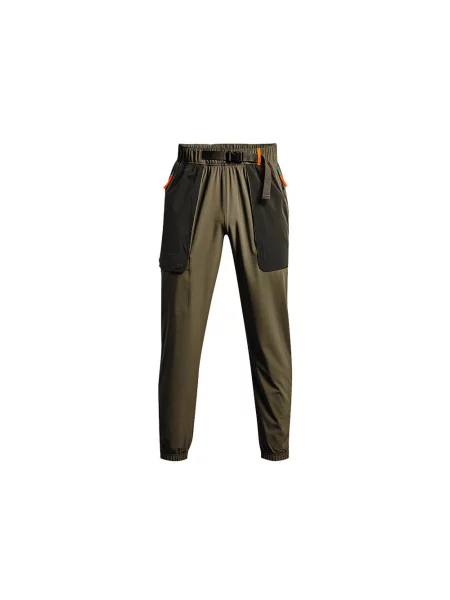 Spodnie dresowe Under Armour RUSH WOVEN TEAR AWAY zielone