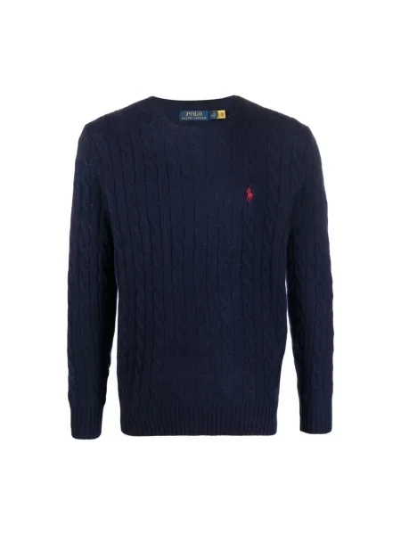 Sweter Ralph Lauren wełniany niebieski
